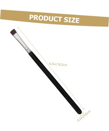 SOESFOUFU 6pcs Flat Eyebrow Brush Eyeliner Tool Eye Brush Travel Makeup Brush Makeup Tool Black Wooden Handle - Buy Online on GoSupps.com
