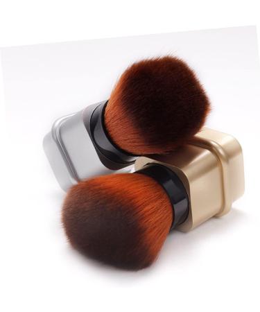 DOITOOL Nail Dust Brush Mineral Brush Makeup Accessory Blush Makeup Brush Bronzer Powder Multi-use Makeup Brush Makeup Powder Brush Bronzer Brush Travel Nylon Wool Lipstick Highlight 8.2x3.3cm Golden - Buy Online on GoSupps.com