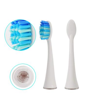 Voom Sonic Pro 7 Series Replacement Brush Heads - Pack of 4 | Soft Dupont Nylon Bristles | Oral Care - White | Advanced Bristle Technology - Buy Online on GoSupps.com