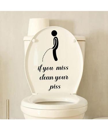 Logo Villain Toilet Stickers: Funny & Waterproof Vinyl Decals for Bathroom Decor - Buy Online on GoSupps.com