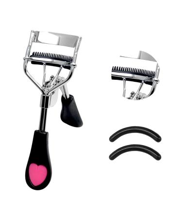 Pinkiou Eyelash Curlers  Eyelash Curler with Built in Comb  Eyelash Curler with Brush Mascara Muffle False Eyelashes Accessory Best Professional Tool for Lashes Curls for Daily Makeup Black - Buy Online on GoSupps.com