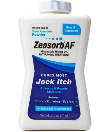 Zeasorb Antifungal Treatment Powder Jock Itch - 5 Pack - 2.5 oz each - Buy Online on GoSupps.com