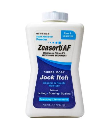 Zeasorb Super Absorbent Antifungal Treatment Powder for Jock Itch 2.5 oz by Zeasorb-Af