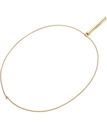 Breathing Exercise Necklace Relieving Stress Mindful Necklace Increasing Lung Volume Skinfriendly Steel for Men Daily Wear (Gold) - Buy Online on GoSupps.com