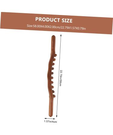 Gleavi 5-Stage Wooden Massage Roll Rod with 20 Balls - Portable Gua Sha & Head Massage Device for Full Body Relief - Buy Online on GoSupps.com