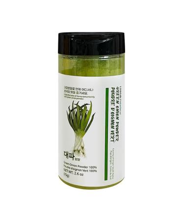 Linklab PolarBear Green Onion Powder 75g Korean Pure 100% Green Onion Powder Natural seasoning Scallion Powder (75g*2 2) 75g*2 2.0