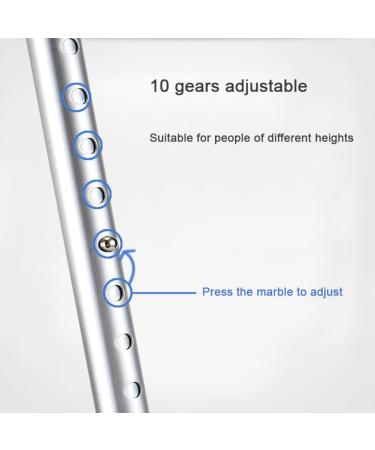 Adjustable Forearm Crutches for Adults Aluminum Ergonomic Lightweight Canes Walkers for The Elderly and Disabled Applicable Height: 4.5ft-6.2ft (Color :(1 Pair)) Double The Comfort Full of Stars - Buy Online on GoSupps.com