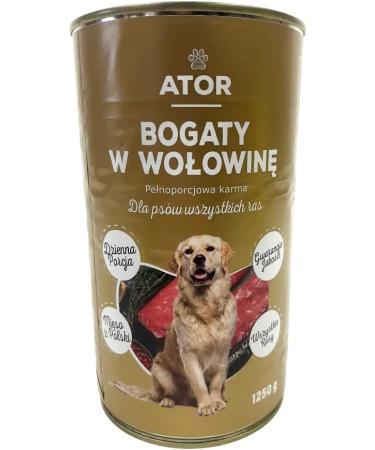 1250g Wet Dog Food for All Breeds Beef - Premium Quality (x20) - Buy Online on GoSupps.com