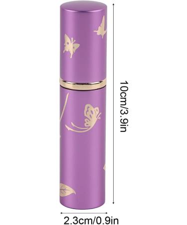 Verdant Touch Perfume Atomizer Portable Perfume Atomizer Spray Bottle 10ml Aluminum Cosmetic Container (Purple) - Buy Online on GoSupps.com