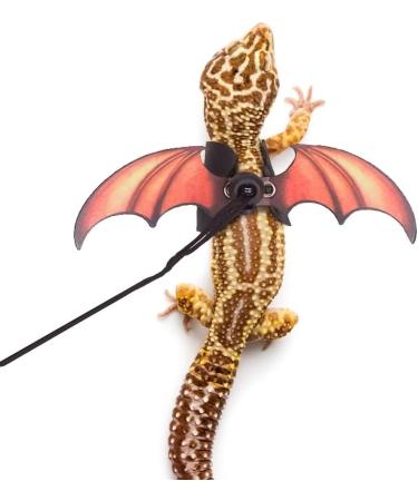 Bearded Dragon Leash Harness Adjustable Leather Lizard Wing Traction Harness Leash for Lizard Reptiles Amphibians and Small Animals (S M L 3 Pack) - Buy Online on GoSupps.com