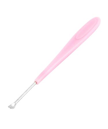 Qtqgoitem Pink Plastic Handle Metallic Ear Wax Cleanning Curette Earpick (Model: 018 59b 1c7 68a 41d)