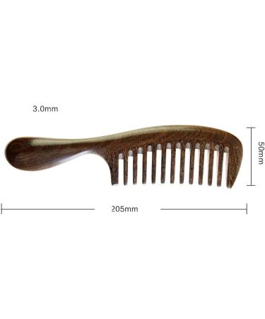 Comb Golden Silk Sandalwood Comb Large Thick-Handled Massage Comb Thick-Tooth Curling Comb Unisex wooden comb (Size : Small) - Buy Online on GoSupps.com