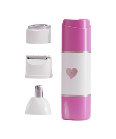 Rasoir lectrique pour femme tondeuse cheveux personnelle portable avec 3 t tes d'accessoires tondeuse de bikini pour femme pour cheveux visage bikini corps peau jambes beaut V