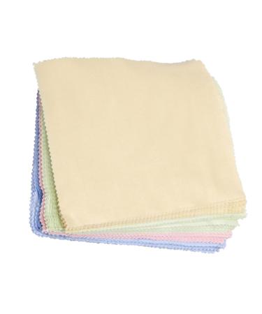 100pcs Cloth Eyeglass Glasses Wipes Computer Cleaning Wipes Glasses Lens Wipes Phone Cleaning Wipes Screen Cleaning Wipes Computer Screen Wipes Wipe Glasses Cell Phone Fiber Random Color 13X13X0.1cm