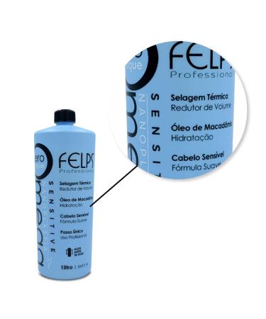 Felps Omega Zero Nanoplastia Smoothing Treatment 1000ml - Formaldehyde Free Best International Shipping - Buy Online on GoSupps.com