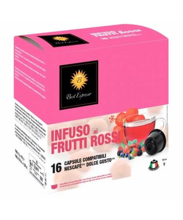 BEST ESPRESSO x48 infusion red fruit capsules compatible with Dolce Gusto