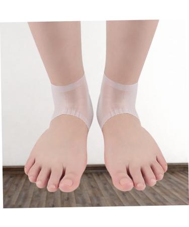 FRCOLOR 3 Pairs Silica Protective Sleeve Cushion Sleeves Pedicure Heel Crack Heel Soreness Relief Shoe Inserts Nonporous Men and Women White - Buy Online on GoSupps.com