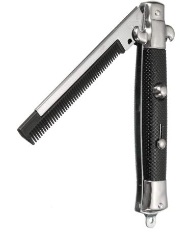 9 Inch Stainless Steel Switch-Blade Folding Pocket Comb - Premium Quality (1-Unit) - Buy Online on GoSupps.com
