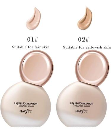 Allbestaye Liquid Foundation Concealer Cream Matte Long Lasting Waterproof Makeup Base - Buy Online on GoSupps.com