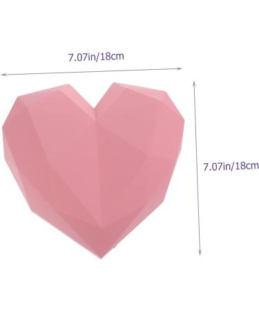 KOMBIUDA Heart Shaped Box Bridesmaid Wedding Favor Boxes Party Holder With Cover Miss 18X18X12CM Pink - Buy Online on GoSupps.com