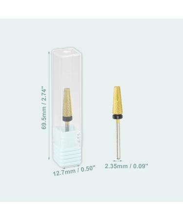 VOCOSTE Nail Drill Bits Tungsten Steel Nail Art Tools Gold Tone - Buy Online on GoSupps.com
