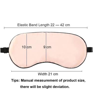Premium Pink Silk Sleeping Masks | Adjustable Eye Masks for Travel & Sleep | Super-Glatted Comfort - Buy Online on GoSupps.com