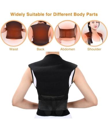 Adjustable Lumbar Support for Men & Women | Self-Heating Waist Cushions | Relief for Back Pain | Colo Black - Buy Online on GoSupps.com