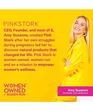 Pink Stork Morning Sickness Bundle: Organic Ginger Peach Tea & Sweets for Pregnant Women | Supports Digestion & Motion Sickness | 1st Trimester Pregnancy Must-Haves (Set of 3) - Buy Online on GoSupps.com