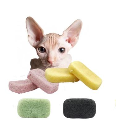 KICLARO Sphinx Hairless Cat Bath Sponge  Natural Konjak Sponge Body Scrubber  Shower Pouf Cleaning Konjak Sponge  Shower Use Sponge (1pcs) Random Color