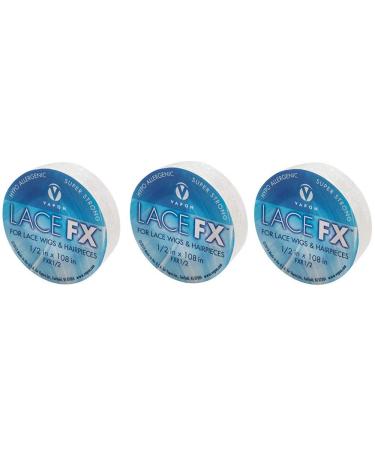 VAP-TS 1/2" Lace FX Double Sided Tape for Wigs & Toupees - 3 Pack 1/2 x 3 Yards - Best International Shipping - Buy Online on GoSupps.com