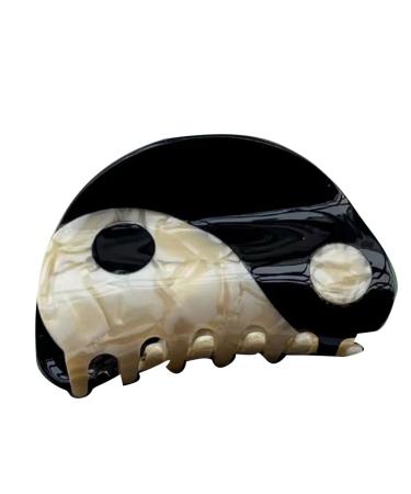 Large Hair Clips Non-Slip Tai Chi Claw Clips Retro Thick Hair Claws for Women Yin Yang Hair Accessories for Ladies and Girls