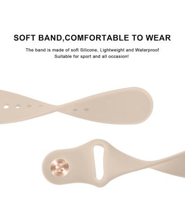 Mugust Adjustable Silicone Bracelet for Garmin Vivoactive 5/3 Vivomove 3/HR/Luxe/Style and Forerunner 55/245/645 - 20mm Sports Replacement in Milk Tea Color - Buy Online on GoSupps.com