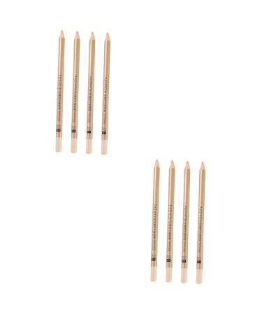 WOONEKY 8 Pcs Concealer Pen Makeup Concealer Women Makeup Supplies Concealer for Marks White Wooden