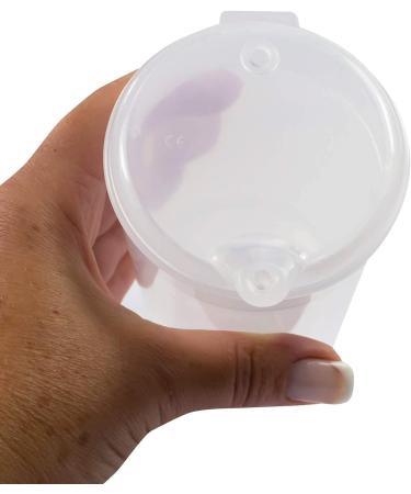 Medi-Inn 250ml Beak Cup Set - 5 Lower Parts & 10 Lids (12x10mm & 4x4mm) | Transparent | International Shipping - Buy Online on GoSupps.com