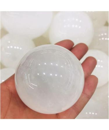 Natural Crystal Rough Natural Sphere 1pc Natural White Clear Calcite Crystal Spheres Balls for Gift for Decoration Gift Decoration feng Shui. (Color : 55-65mm) - Buy Online on GoSupps.com