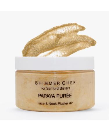 Papaya Pur e Face & Neck Plaster | Organic Papaya Balances Nourishes Skin | Fades Spots Brightens Tones | Vitamin C Infusion for Skin Barrier