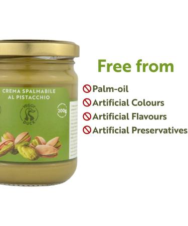 Veggy Duck - Sweet Pistachio Cream (200g) | Gourmet Italian Artisan Cuisine | With 45% Mediterranean Pistachios - Buy Online on GoSupps.com