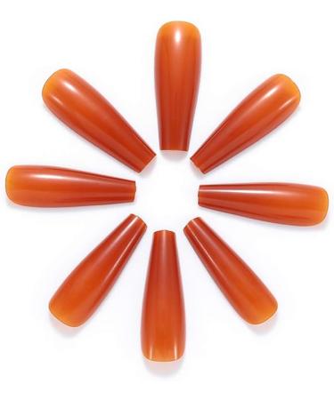 Coffin False Nails Press on Nails French Long Fake Nails Ballerina Acrylic Stick on Nails 24pcs for Women and Girls (Color : Pink Size : H) - Buy Online on GoSupps.com