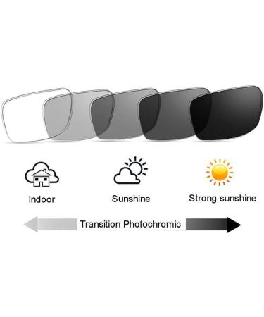 EFLAL Multifocal Progressive Sports Glasses - Photochromic Outdoor Golf & Running +1.0 to +3.0 - Transparent Gray - Buy Online on GoSupps.com
