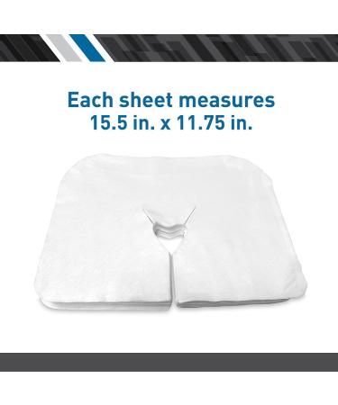 BodyMed Disposable Face Cradle Covers - 200 Medical-Grade Sheets - Ultra Soft & Luxurious Massage Headrest Covers - Buy Online on GoSupps.com