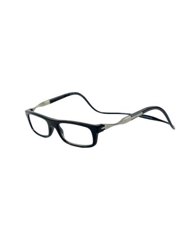 CLIC Eyewear Reading glasses women and men - Vunetic Tenore Black - Reading glasses with Magnet - Polyamide Tr90 and Nylon - Flexible Presbyopierilla - Made in Italy 2