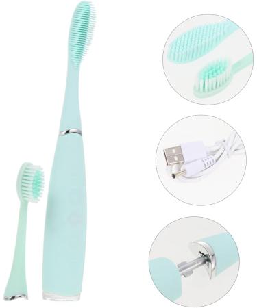 Gatuida 2-in-1 Electric Toothbrush for Adults - Soft Silicone Heads USB Rechargeable - Perfect Gift for Oral Care - Buy Online on GoSupps.com