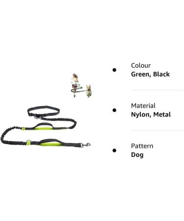 Pecco Hand Free Dog Lead Dog Walking Belt Ajustable Dog Leash Waist Belt Pet Dog Leash Coupler Running and Jogging Lead Belt with Retractable Bungee - Buy Online on GoSupps.com