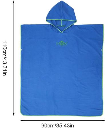 Shop Ultra-Eco Mint Green Badeponcho | Quick-Dry Surf & Beach Towel Poncho for Men & Women | 90x110cm - Buy Online on GoSupps.com