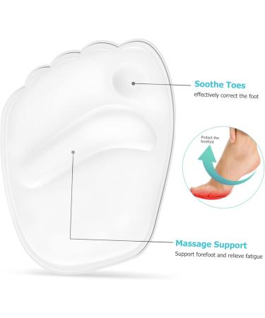 6 Pairs Silicone Forefoot Insoles - Arch Support Shoe Inserts for Men & Women - Metatarsal Pads for Comfort - Buy Online on GoSupps.com