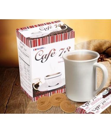 EDMARK Cafe 73 Healthy Premium Coffee Beans Sugar Free Ganoderma Extract Boosts Immune System Deliciously Crisp 20 Sachets - Buy Online on GoSupps.com