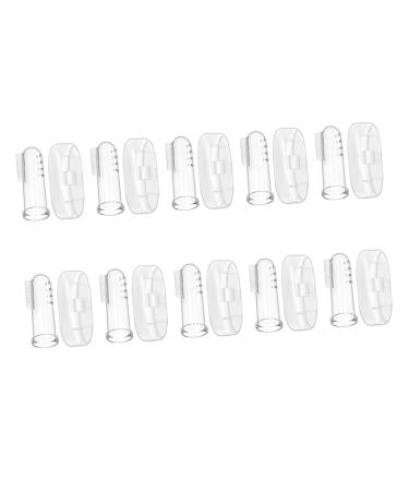 Tovinanna 30 sets fingerbrush toothbrush baby toothbrush cat fingers toothbrush mouth cleaning massage device toothbrushes for children travel toothbrush finger toothbrush for babies