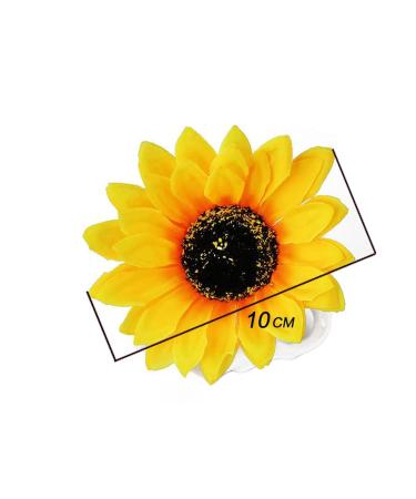 Buy Sunflower Hair Clips for Women & Girls - 6 Piece Set 3.9 cm Hairpins for Party Beach & Wedding Accessories - Buy Online on GoSupps.com