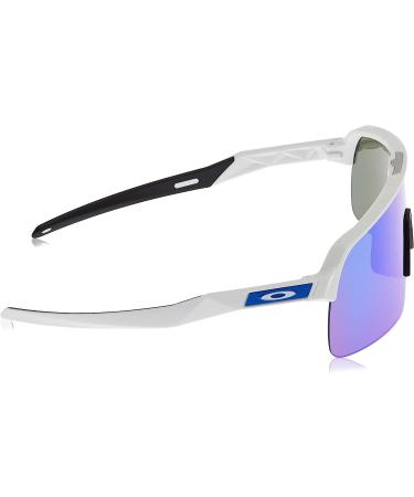Oakley Men's Oo9463 Sutro Lite Rectangular Sunglasses - Matte White/Prizm Sapphire - Buy Online on GoSupps.com