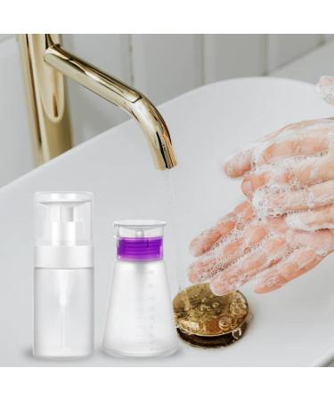 XILAZAB Push Down Pump Dispenser 2-Pack: Lockable One-Touch Bottles for Acetone, Nail Polish Remover 180ML + 100ML - Buy Online on GoSupps.com